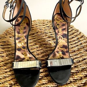 Sam Edelman Allie Silver and Black heels